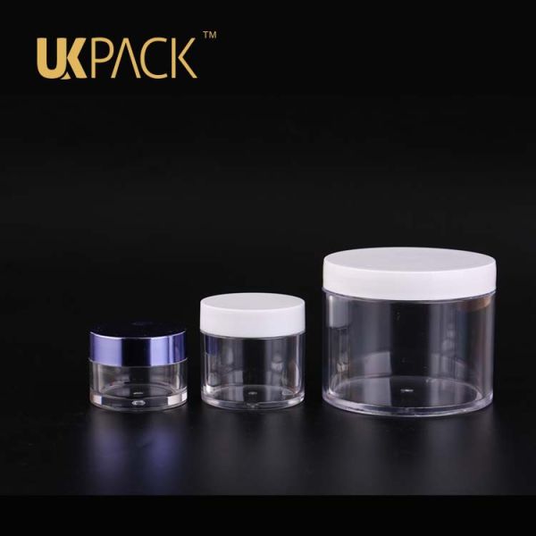 Hot selling fashionable different capacity PETG cream jar,plastic jar cosmetic