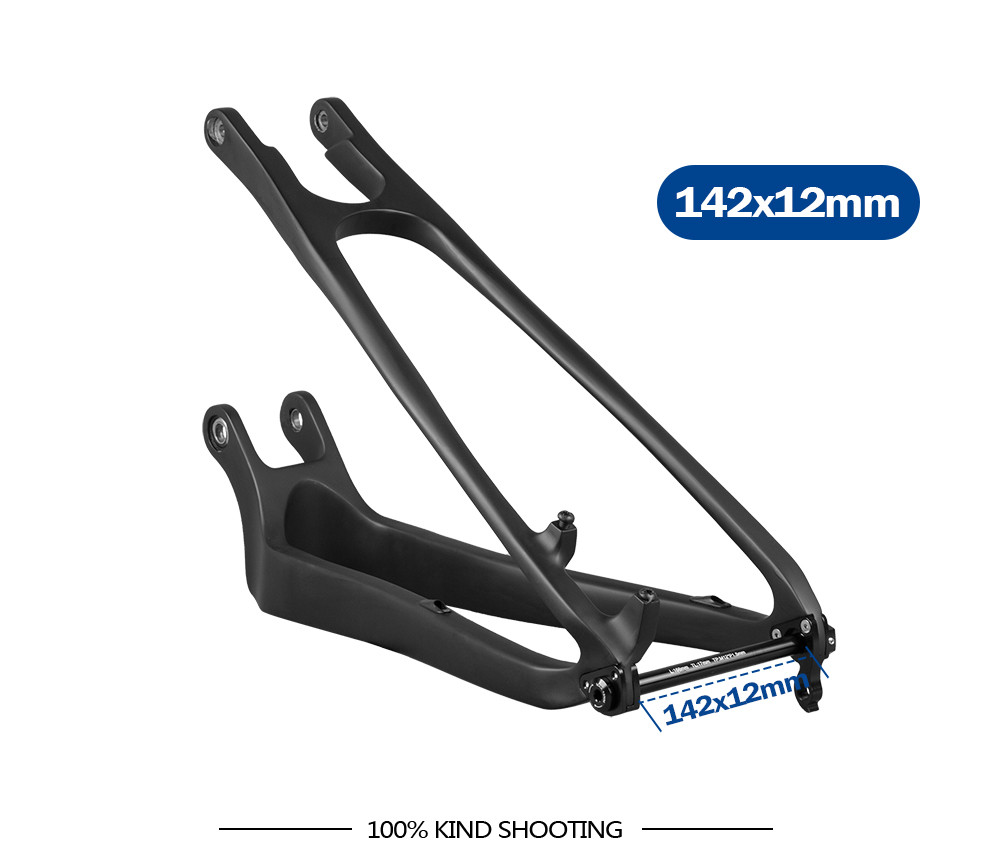 Shockingproof Carbon Full Suspension Frame Mountain Bike Rear Fork