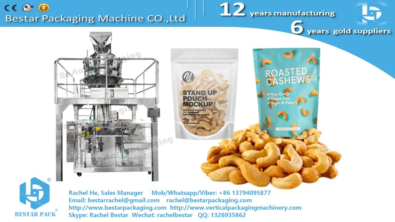 Fish oil doypack packaging machine 100g pack in zipper bag BSDP-260