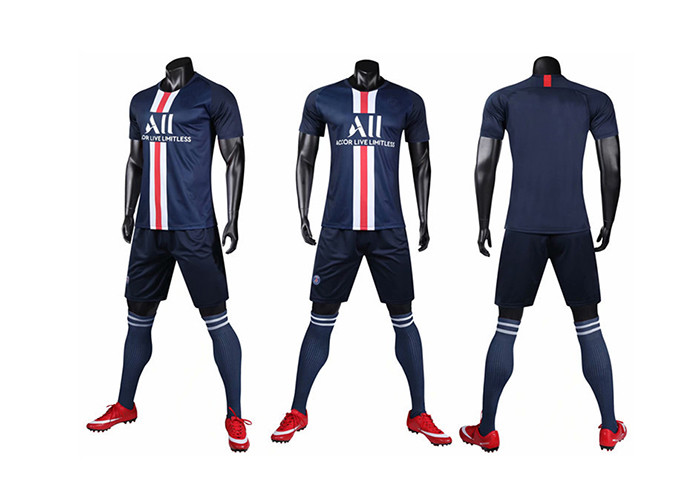 Football jersey new model soccer made in thailand football jersey boys in black