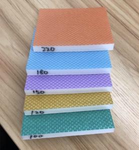 China S66 Rhombus Double Face Sanding Sponge Aluminum Oxide Washable Reusable wholesale