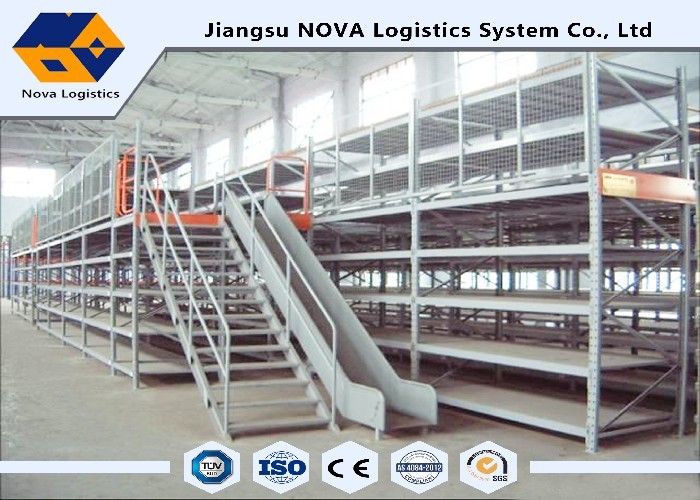 Powder Coated Multi Tier Mezzanine Rack High Space Utilization