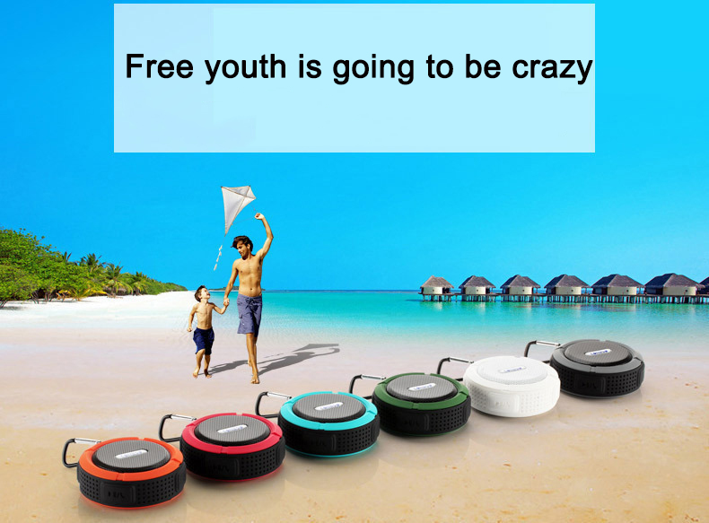 Customized Small Waterproof Sport Speaker , Active Stereo Wireless Speaker