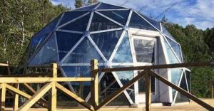 China Outside Hotel Geodesic Dome Tents Uv Resistant With Beautiful Scenery wholesale