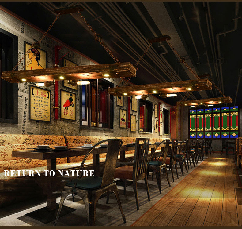 Industrial Style Chandelier American Loft Retro Personalized Restaurant lamp(WH-VP-224)