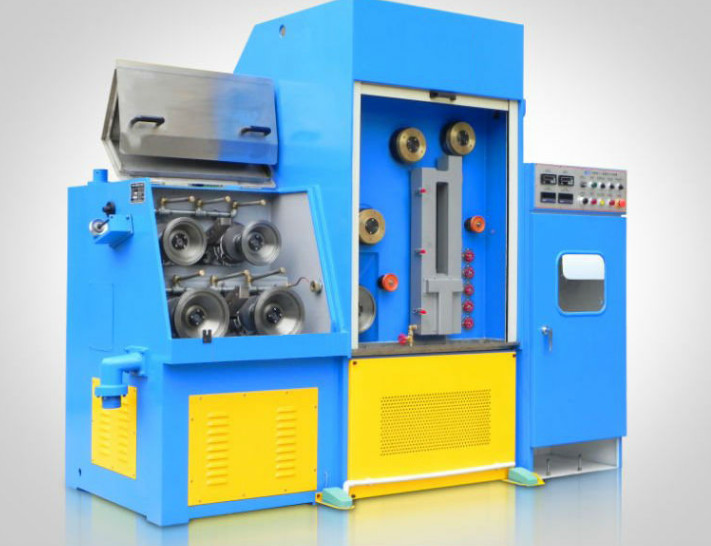 Fine Copper Wire (thin wire) Drawing Machine With 22 Passes And Annealer (1.2mm-0.1mm) Exported to Russia