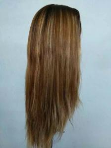 China 8A Big Layer European Virgin Human Hair Highlights Color European Hair Jewish Wig Kosher Wigs wholesale