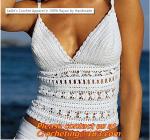 underwear underwear, Bikini swim suit, Navy Crochet Swimwear Beachwear Bikini