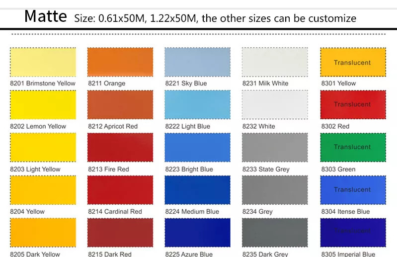 UV Resistant PET Metallic Color Cutting Vinyl Film 0.06mm For Advertising