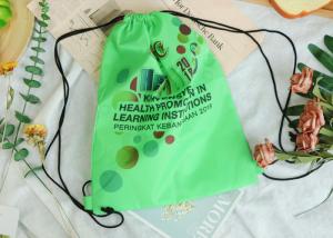 China Digital Printing Non Woven Polyester Bags Drawstring For Adult / Children Sport wholesale