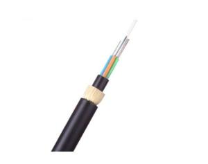 China ADSS 9/125 Loose Tube Aerial Fiber Optic Cable Kevlar Yarn Double PE Jacket wholesale
