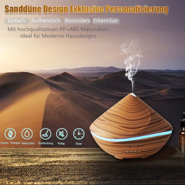 Sand Dune Shape 500ml Cool Mist Aroma Humidifier