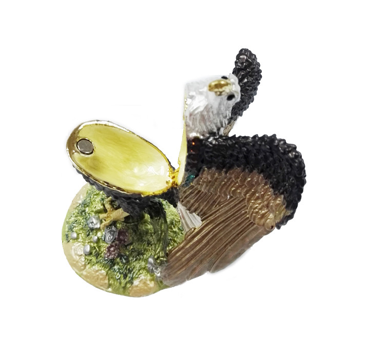 bird trinket jewelry box eagle bird jeweled animal boxes bird bejewelled boxes