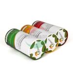 Red Pantone Round Box Paper Tube Packaging Tea Tins Customized