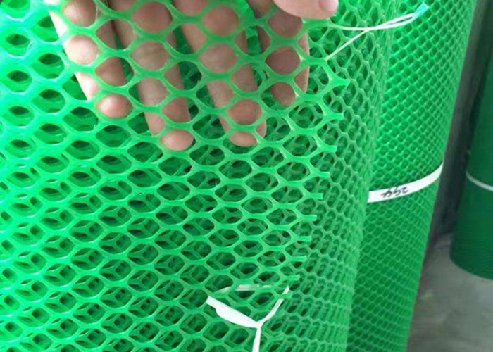 Flat 10x10mm Apeture Green Plastic Mesh Netting Hdpe For Fishing