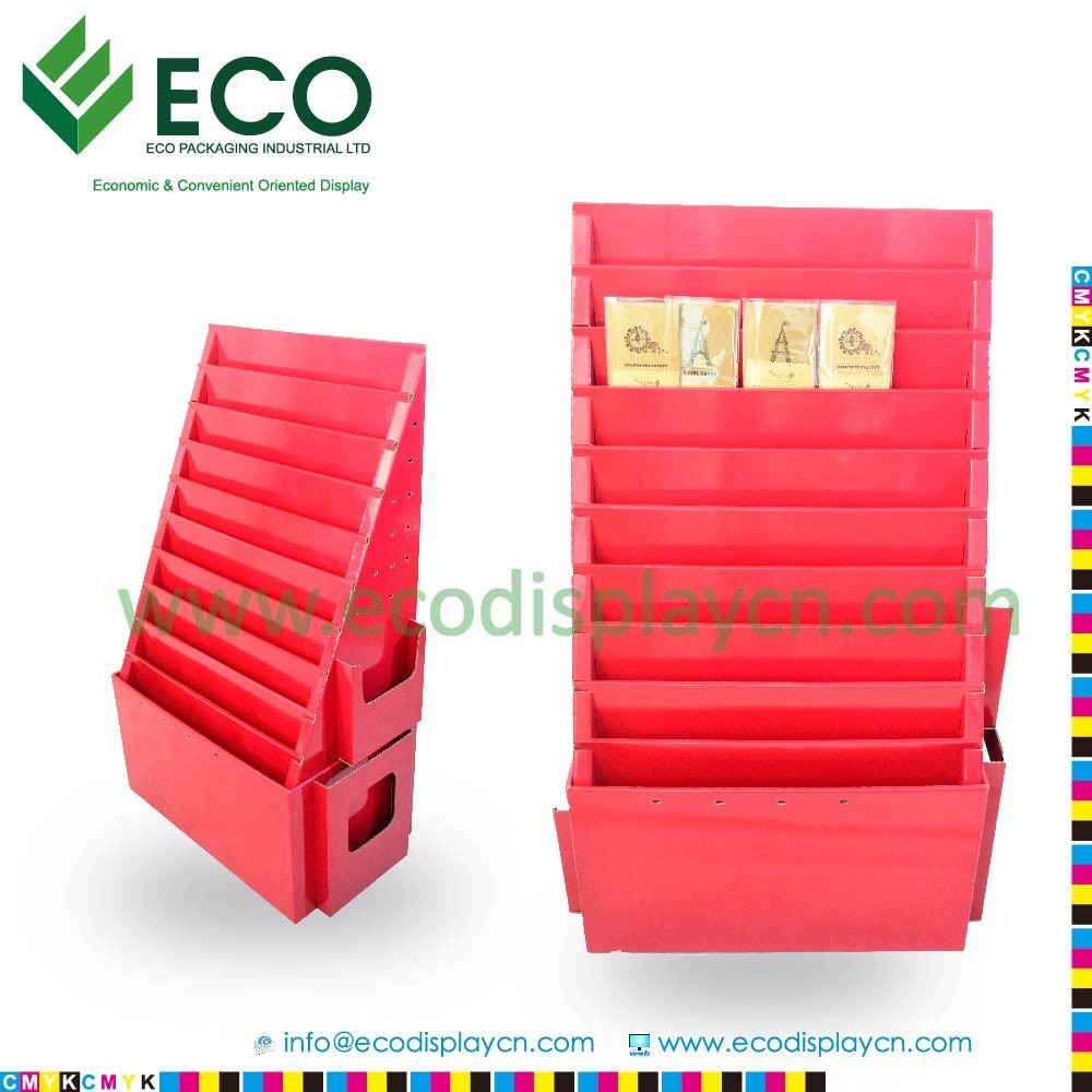 Cardboard CD Display Stands, Paper Display Stand For Greeting Card