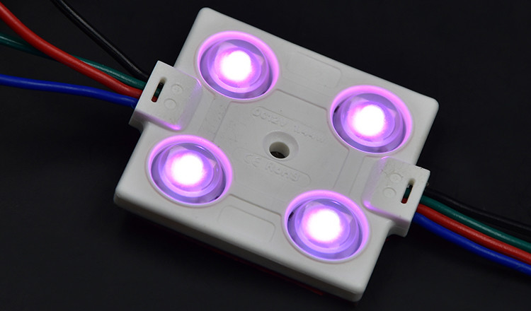 RGB LED Module Lights 12V 1.44W 4 SMD 5050 Waterproof Modulo Modul For LED Advertisement Sign