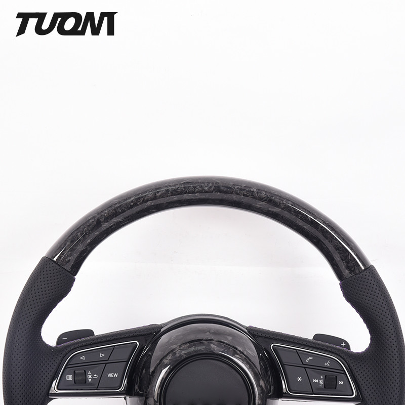350mm Leather Forged R8 Carbon Fiber Steering Wheel 2022 New Custom
