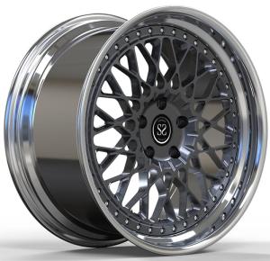 China 23 Inch 24 Inch Polish Mclan 2pc Forged Wheels 5x112 wholesale