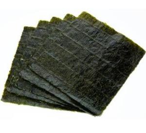China Dark Green Seasoned Dried Sushi Roasted Nori Sheets Seaweed wholesale