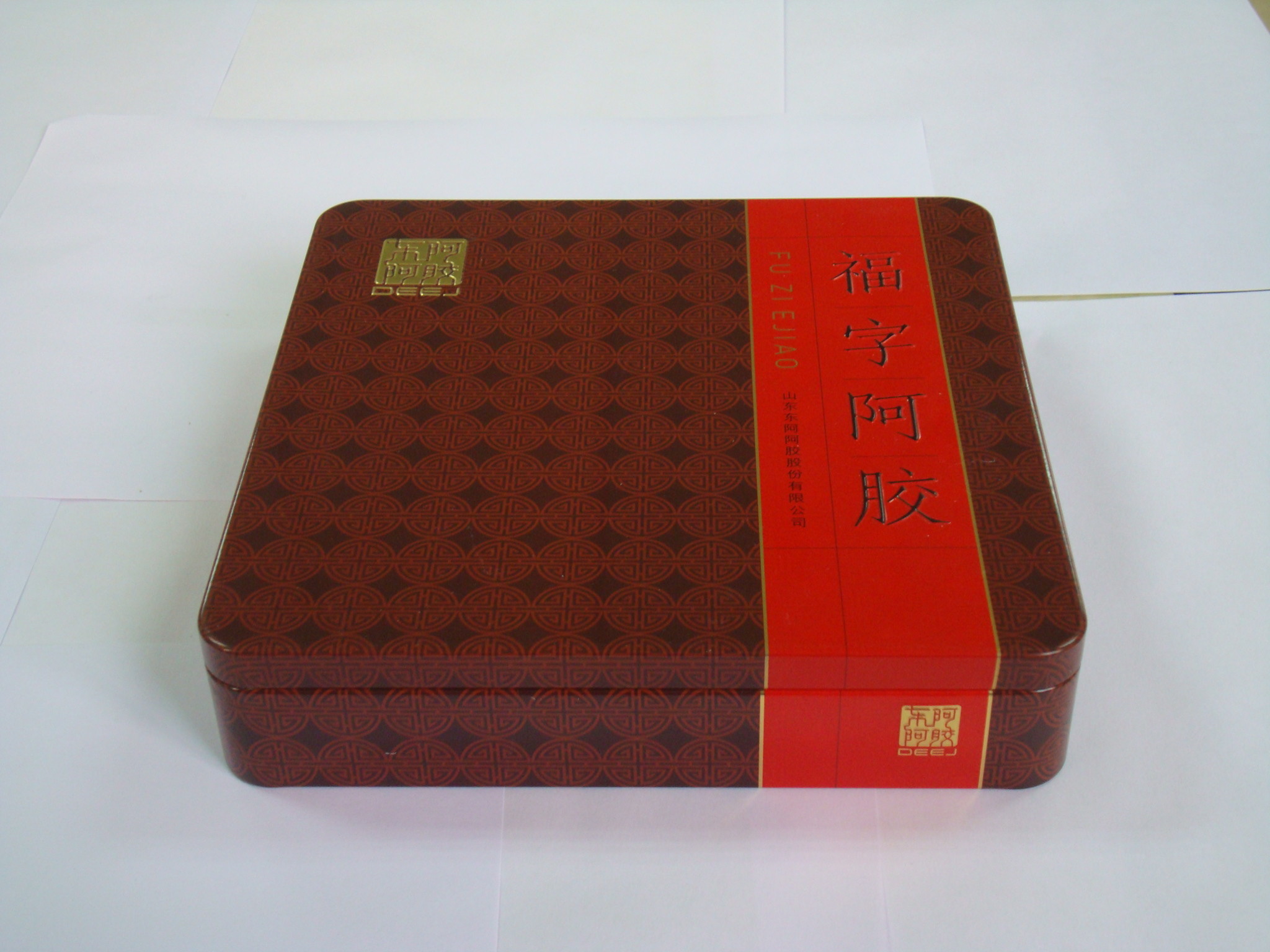 Embossed Food Grade Tin Containers Square For Food Packaging
