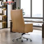 Brown Manager Swivel Leather Chair For Office Furniture