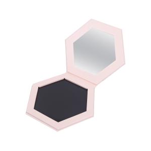 China Hexagon Empty Magnetic Palette Pink Cosmetic Palette Packaging wholesale