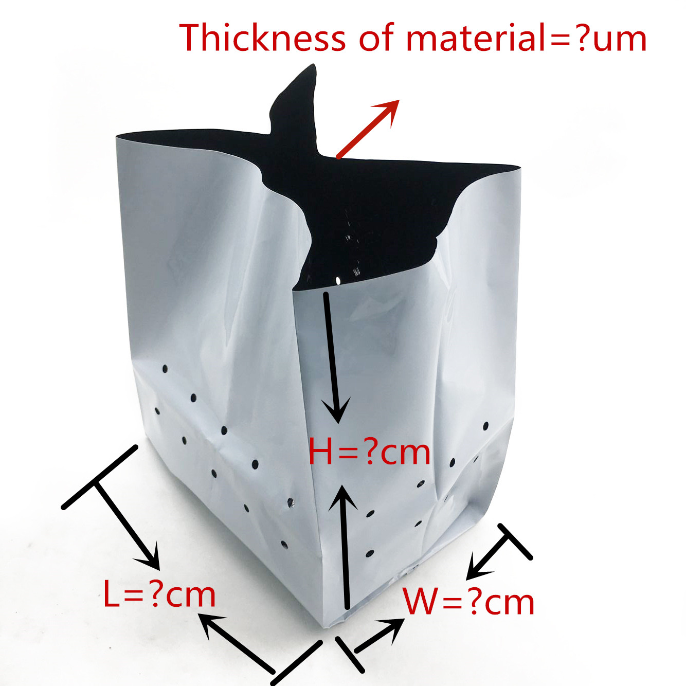 HDPE Polyethylene 14cm Plastic Grow Bags Quince Seedling Poly Bags