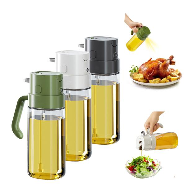 2 in 1 550 ml Capacity Best Oil Sprayer Non-Drip Spout Oil Mister Dispenser
