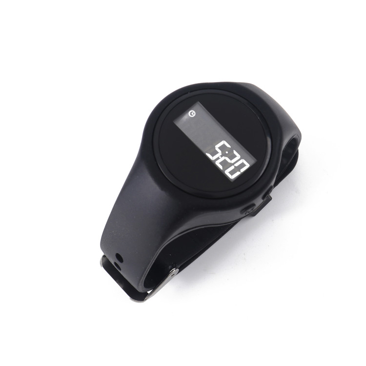 Calorie And Distance Tracker Digital Step Counter Watch ABS Silicone Materials