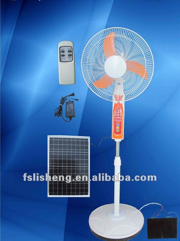 16 Inch 12V BLDC Motor Rechargeable Stand Fan With Lithium Battery