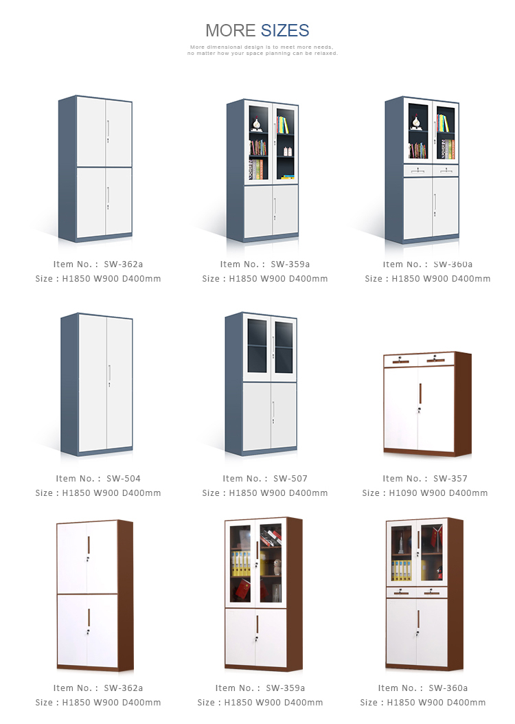 China factory lateral steel office furniture filing cabinet for file storage