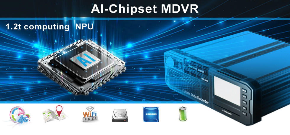 4G WIFI GPS ADAS BSD DSM MDVR For Front Collision Warning System And 4G Connectivity