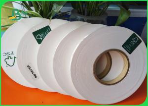China 24gsm 28gsm FDA Biodegradable White Straw Wrapping Paper 27mm Roll wholesale