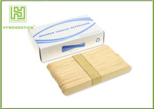 China Adult / Children Sterile Wooden Tongue Depressor In Bulk 150 * 18 * 1.6mm Size wholesale