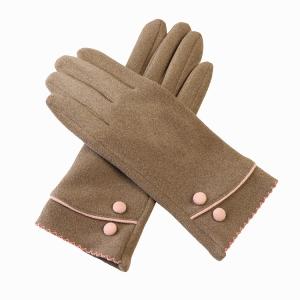 China Custom Embroidery Winter Warm Gloves Mittens Thermal Thick Touchscreen For Women wholesale