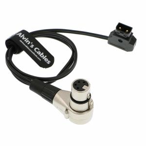 China Alvin's Cables Luxury D Tap to XLR 4 Pin Female Right Angle Power Cable for ARRI Camera Monitor wholesale