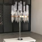ZT- 435c large gold crystal candelabra wedding candelabras weddings table