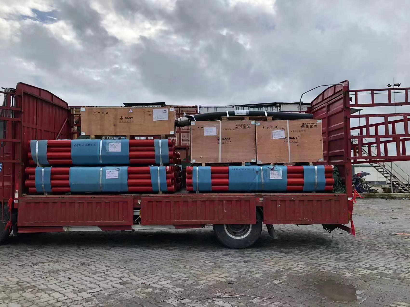 Cylinder Refurbished Concrete Trailer Pump diesel Stationary Concrete Pump