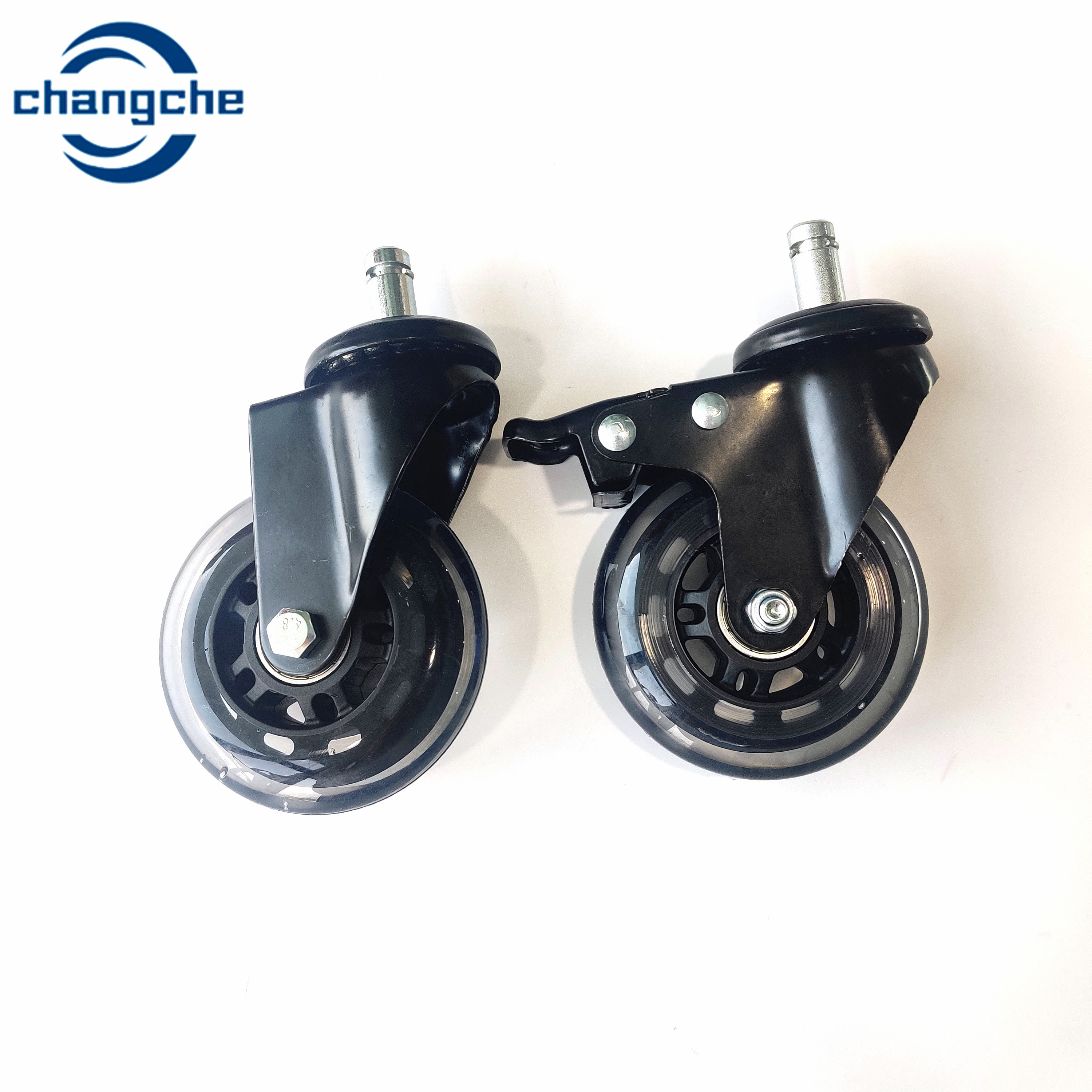 Ball Bearing Industrial Swivel Castor Wheels 50mm PVC PU Material