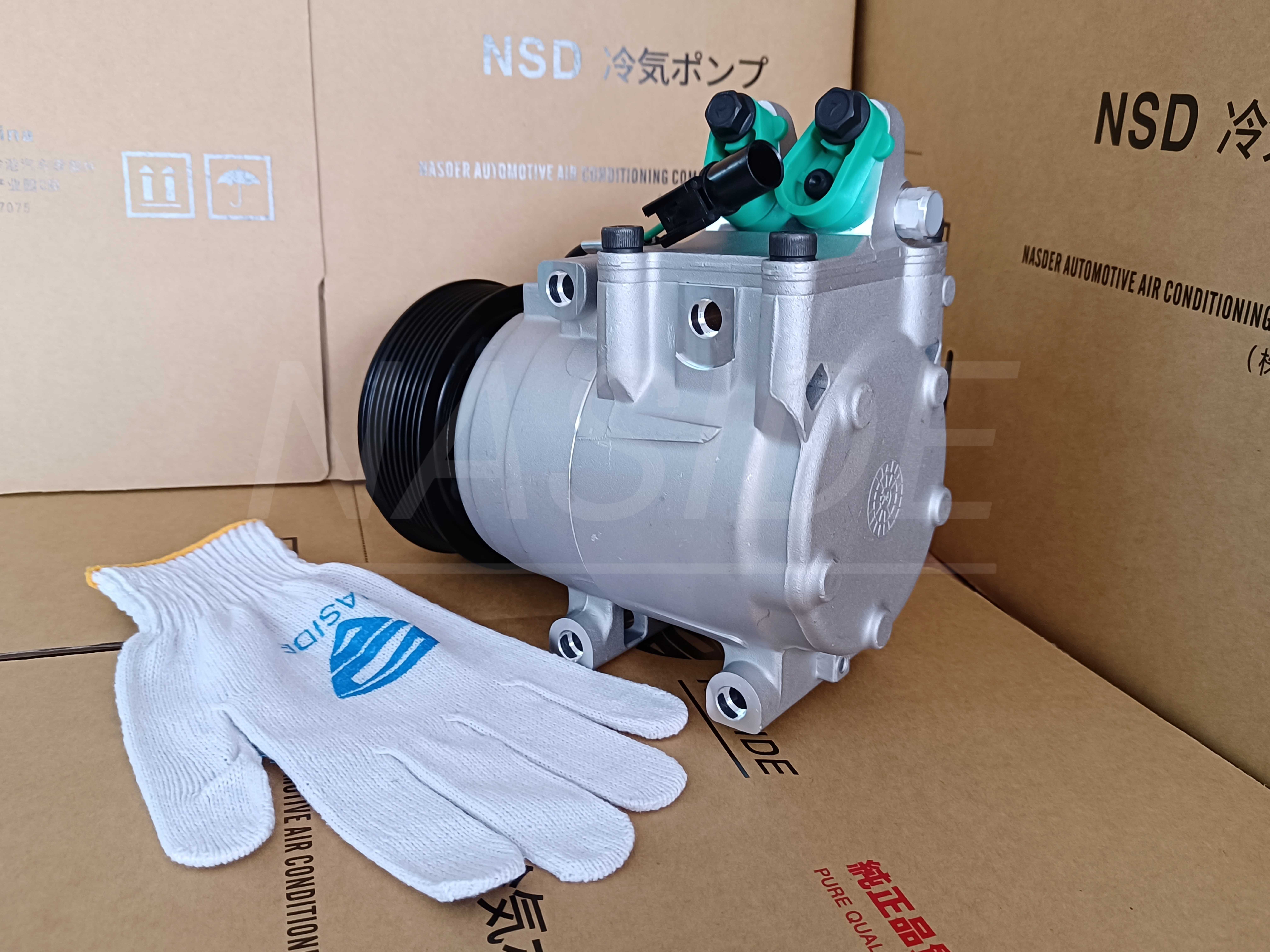 Auto AC Conditioning Compressor For KIA 977013R000 Compatible with Bongo 12v HS15 Auto Ac Compressor