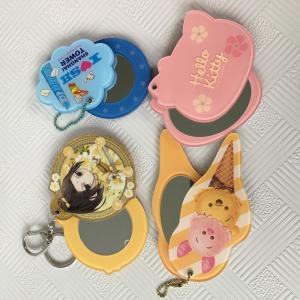 China Acrylic Cute Cartoon Makeup Mirror Non Toxic For Promotional Lady Gift wholesale