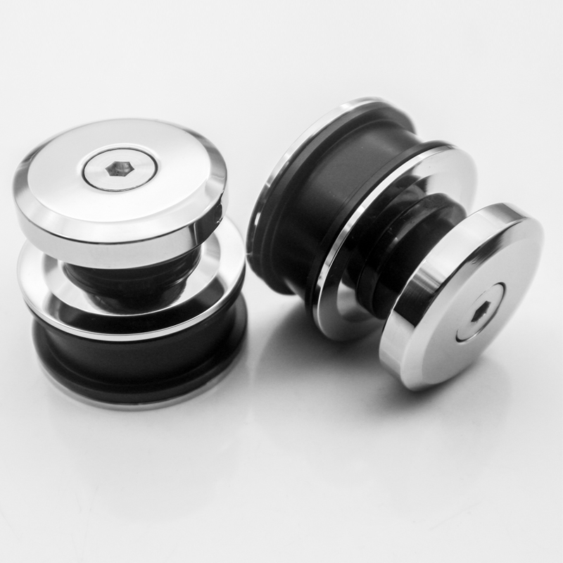 Sleek and Stylish Glass Door Hardware Kit for Modern Bathroom Sliding System