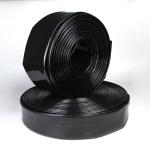 Compact Design Lay Flat Discharge Hose Polyethylene Black Chemical Resistant