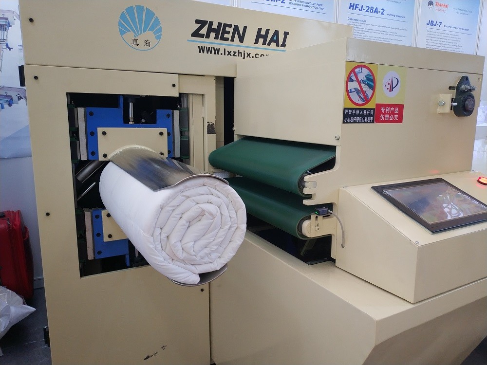 JBJ-7 Sleeping quilt bed comforter blanket sheet fast speed big capacity rolling coiling machine