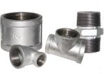 White Color Malleable Iron Pipe Fittings Metal Pipe Coupling Female Connection