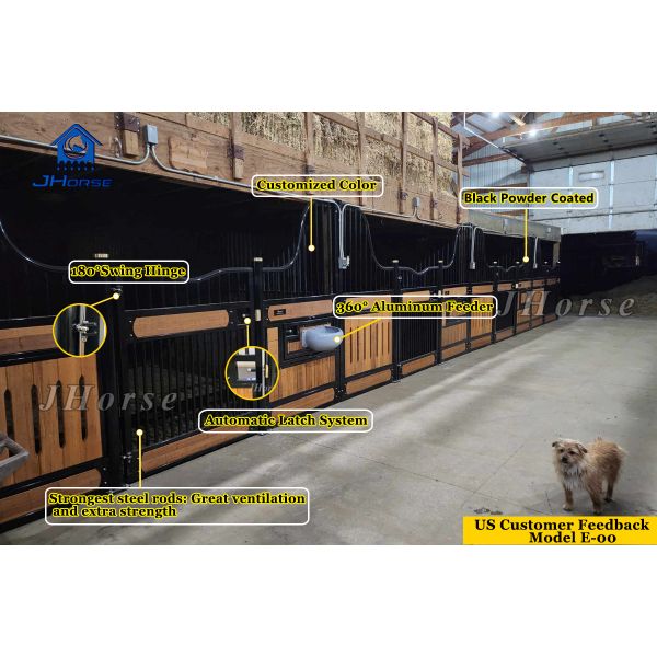 Horse Stable Front Panel Bamboo Pine Wood Door Design Equestrian Supplies