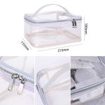 OEM Embroidery Logo Recycle Clear PVC Cosmetic Bag