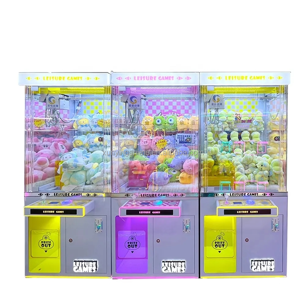 Custom Mini Super Claw Crane Machine Designed for Arcade Candy Game and Doll Claw