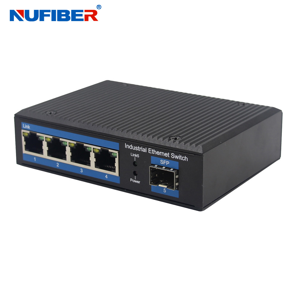 NF514G-SFP Sfp Slot 4 Port Unmanaged Ethernet Switch Redundant Power Inputs Industrial Fiber Switch